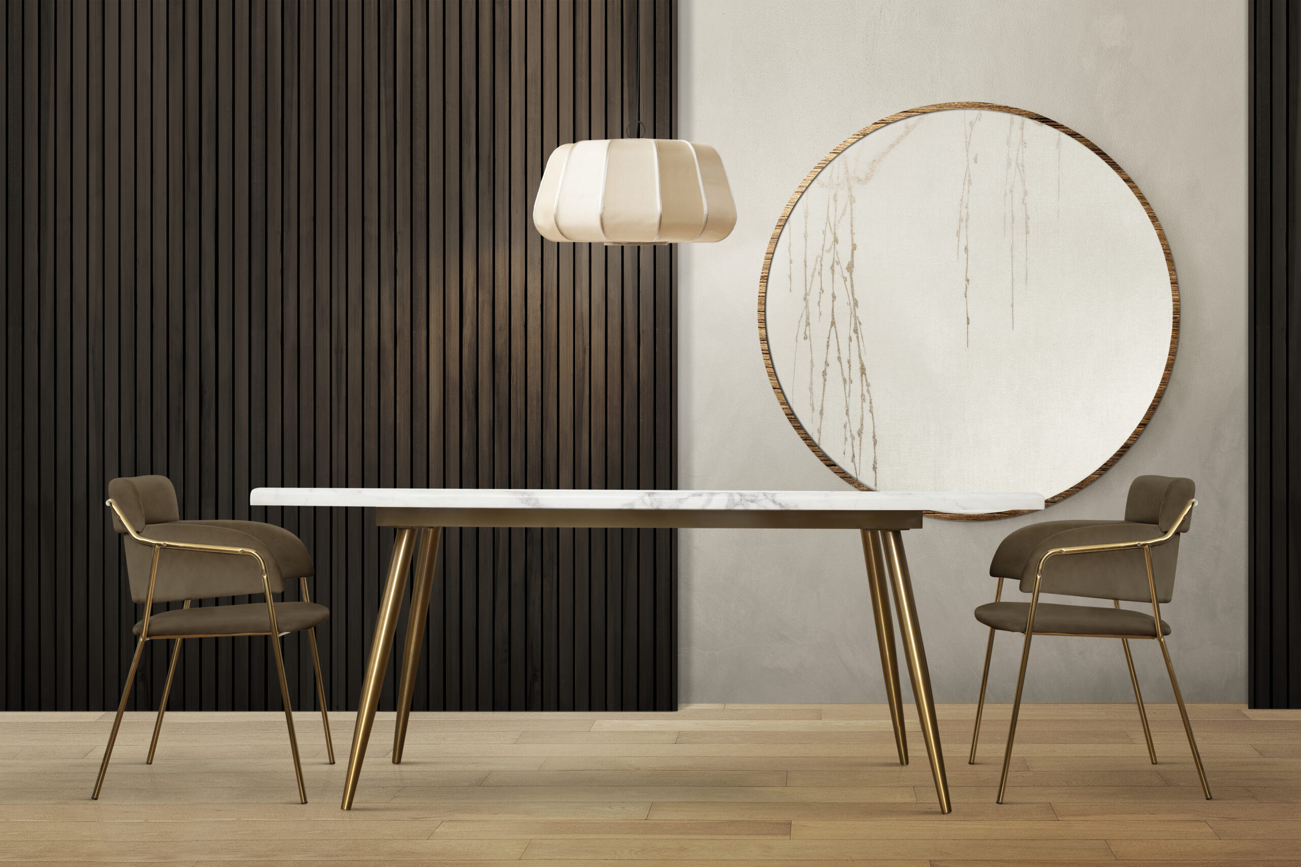 Luxury authentic dining room interior design